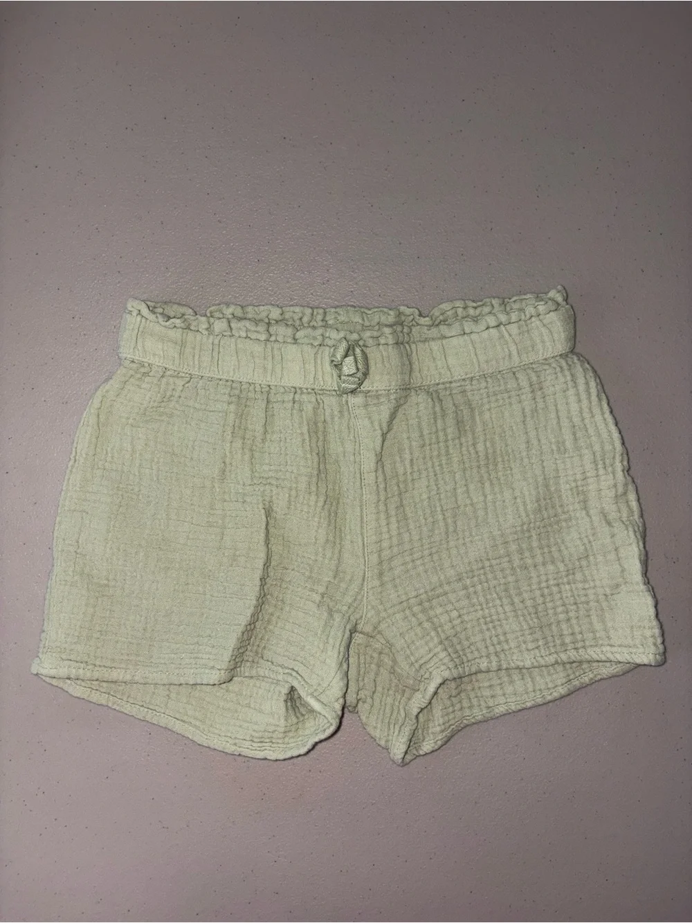 The Children's Place Cream Gauze Elastic Waist Shorts